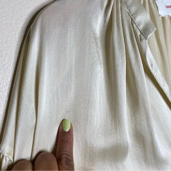 XIRENA CREAM MAYSON 100% SILK BLOUSE -Stardust - Picture 14 of 16